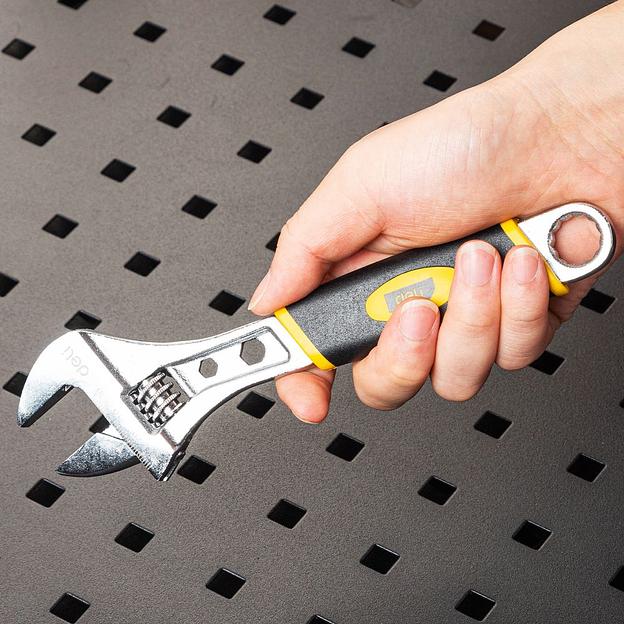 Ключи Deli Разводной ключ Deli DL30108 200мм, обрезиненная ручка, диапазон захвата 0-28мм фото 8