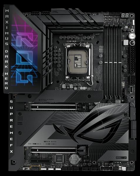 Материнская плата ASUS ROG MAXIMUS Z790 DARK HERO, LGA1700, Z790, 4*DDR5, HDMI, 6xSATA3 + RAID, M2, Audio, Gb LAN, USB 3.2, USB 2.0, ATX;90MB1F90-M0EAY0 (ROG MAXIMUS Z790 DARK HERO) фото 1