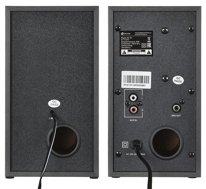 Колонки Оклик OK-164 2.0 черный 30Вт фото 4