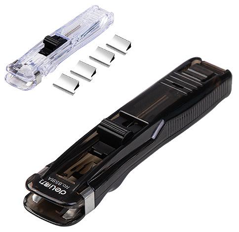 Степлер Deli 8591A/Black (40листов) черный пластик фото 1