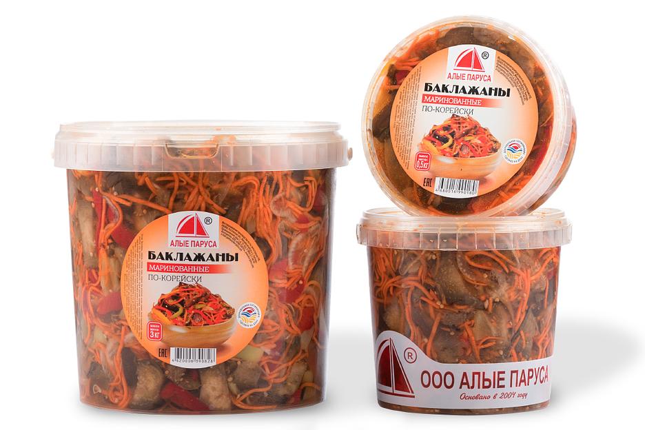 Баклажаны маринованные резанные ОПТ фото 1