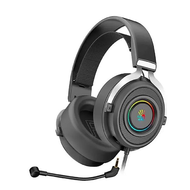 Наушники с микрофоном A4Tech Bloody G535 черный/серебр. 2м мониторные USB (G535 (BLACK+SILVER) USB) фото 1