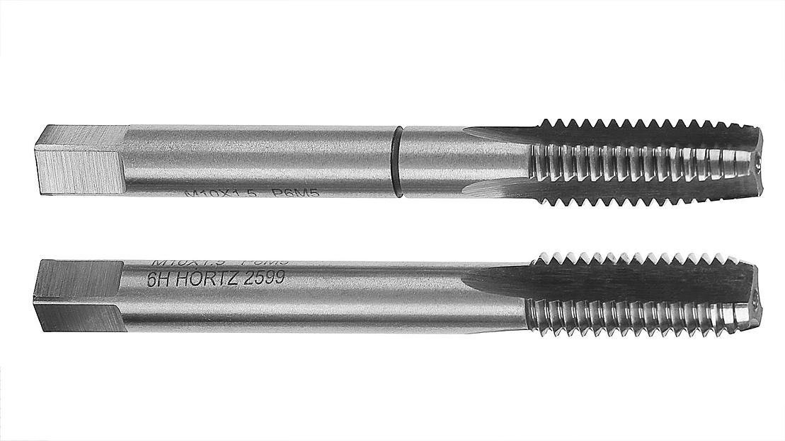 Метчик М10x1,5 м/р компл. 2 шт. Р6М5 HORTZ с поверкой фото 2