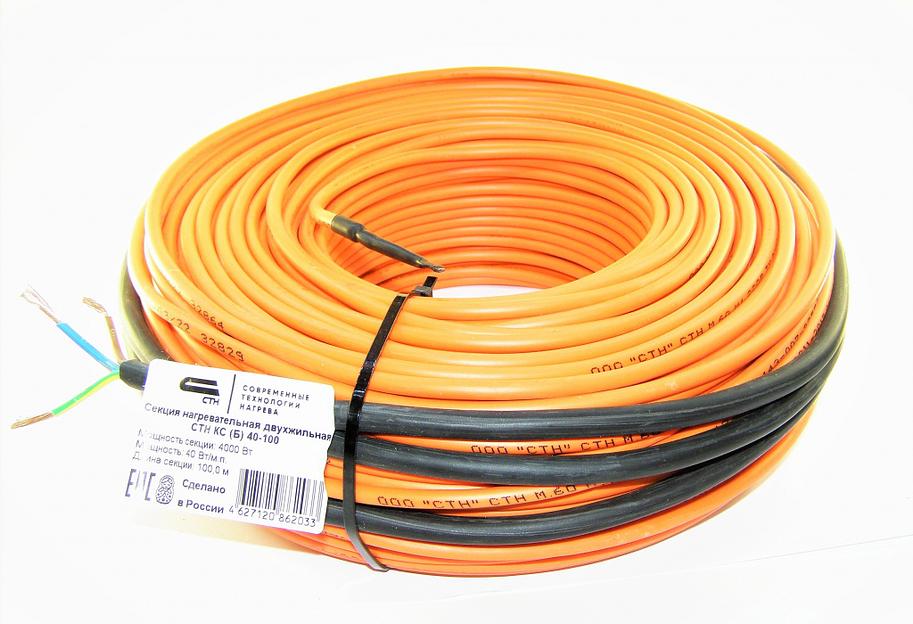 100 метровый греющий кабель для бетона СТН КС (Б) 40R-100 фото 1