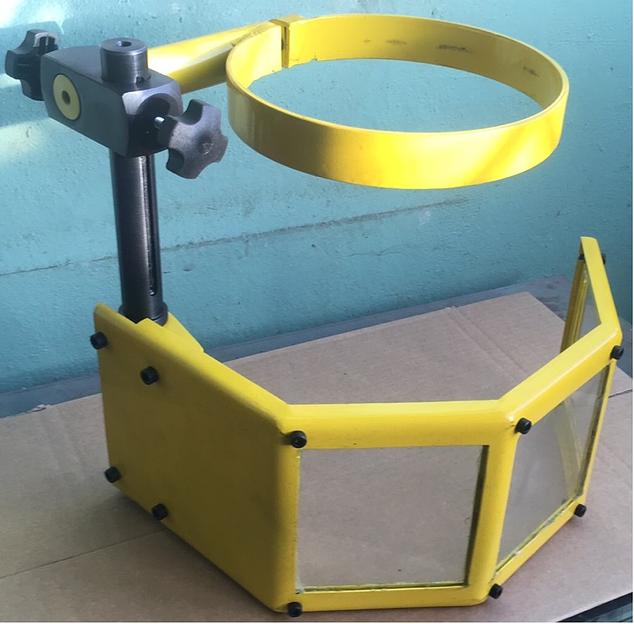 Защитный экран зоны резания фрезерного станка ЭКР.6Р82Ш.ОТК (основание 180-210 мм) широкоуниверсальный фото 1