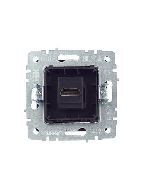 BRITE Розетка HDMI РHDMI-0-БрТБ темная бронза фото 4