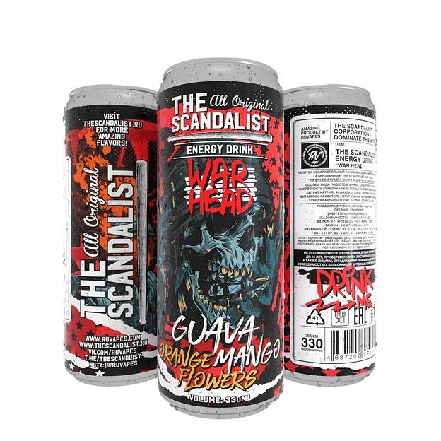 Напиток безалкогольный тонизирующий (энергетический) газированный The Scandalist «War Head» со вкусом гуавы, манго и цветков апельсина фото 1