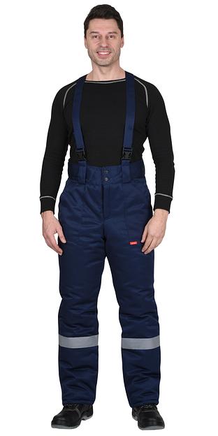 Костюм «Сириус-Рост-Арктика» зимний куртка и брюки, синий с васильковым ОПТ фото 3