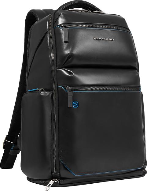 Рюкзак мужской Piquadro Blue Square CA6592B2BM/N черный кожа фото 2