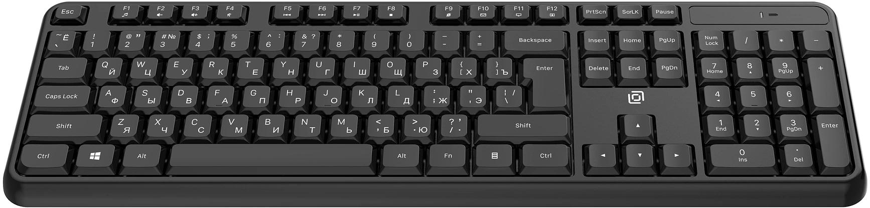 Клавиатура Оклик K888W черный USB беспроводная Multimedia (2066181) фото 4