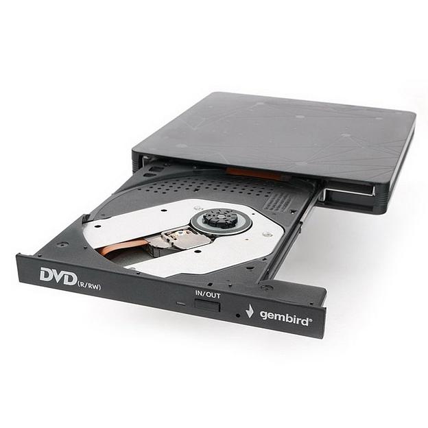 Внешний DVD-привод Gembird DVD-USB-03 USB 3.0 пластик, черный (DVD-USB-03) (271651) {20} фото 2