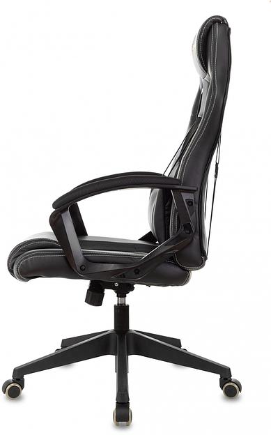 Кресло игровое Zombie Arena черный эко.кожа/ткань крестов. пластик фото 4