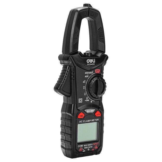 Измерительный и разметочный инструмент Deli Токоизмерительные клещи цифровые Deli DL334203 фото 1