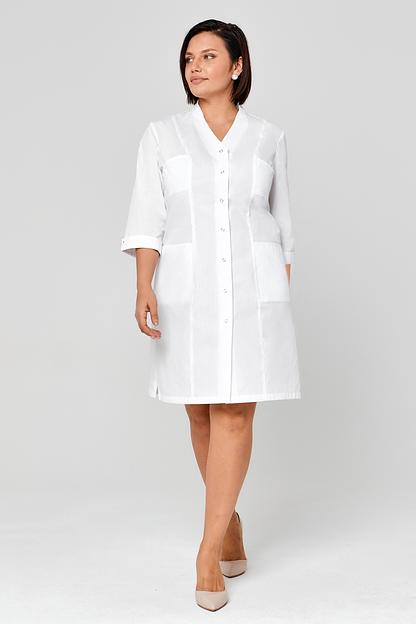 Doctor Big / Халат медицинский женский (рукав 3/4, на кнопках, TC) арт. 2-07-01-3 фото 4