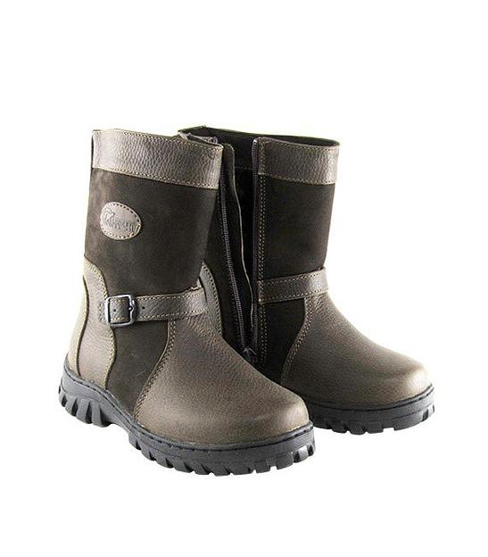 Монголки подростковые коричневые, литая подошва фото 1