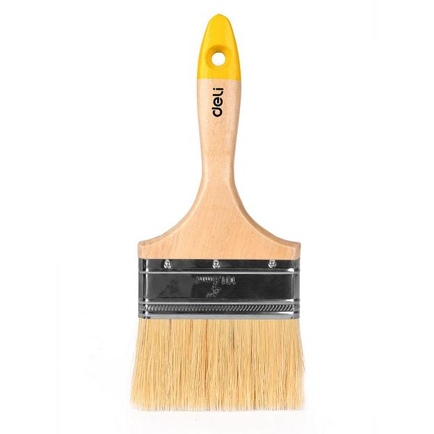 Отделочный инструмент Deli Кисть малярная с деревянной ручкой Deli DL509124 100мм фото 1