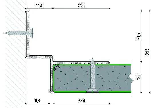 Теневой профиль для гипсокартона (2 м) ОПТ фото 2