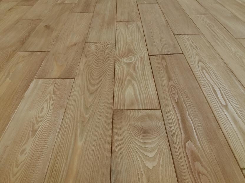 Темный дуб, массивная доска, лиственница, 15 мм, рустик, масло, 1.97 м2 фото 1