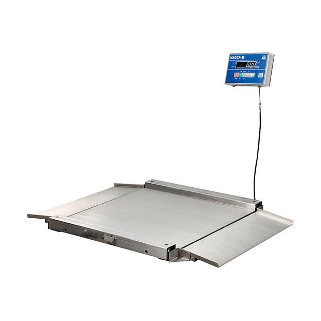 Весы пандусные Масса-К 4D-LA.S-15/12-2000-AB из нержавейки с влагозащищенным терминалом фото 1