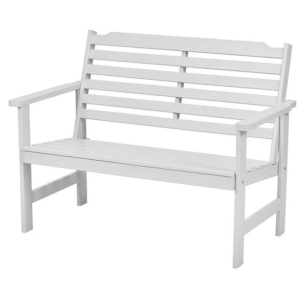 Скамья деревянная для сада и дачи для 2-х человек, светло-серый, Стэнхамн, опт фото 1