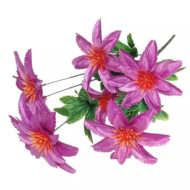 Букет с георгинами на 7 голов 58см 417-688 фото 5