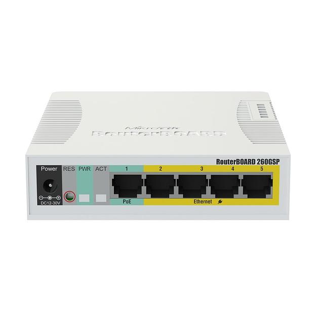 Коммутатор 5PORT 1000M RB260GSP MIKROTIK фото 1
