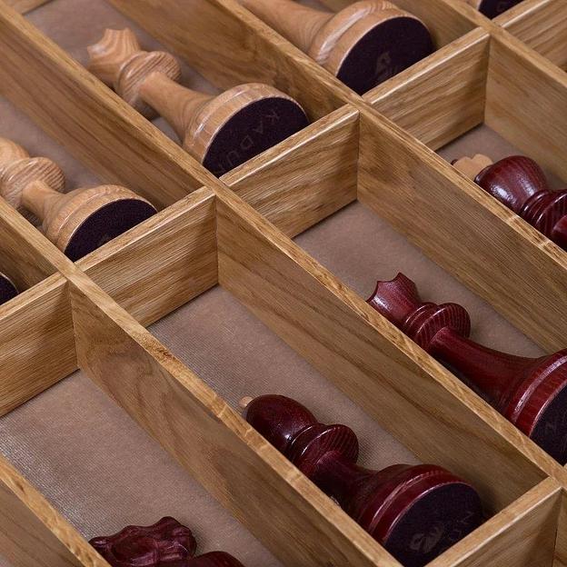 Шахматы KADUN классические на тёмной доске ОПТ фото 2