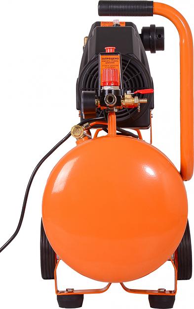 Компрессор винтовой Вихрь КП-195/24 безмасляный 195л/мин 24л 1100Вт оранжевый/черный фото 5
