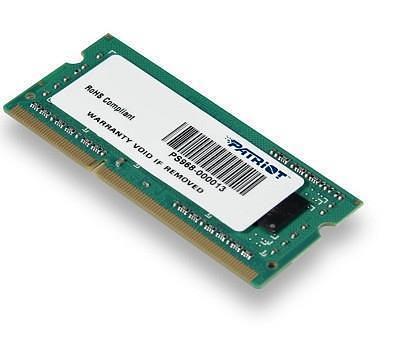 Модуль памяти для ноутбука SODIMM 4GB DDR3-1600 PSD34G160081S PATRIOT фото 2