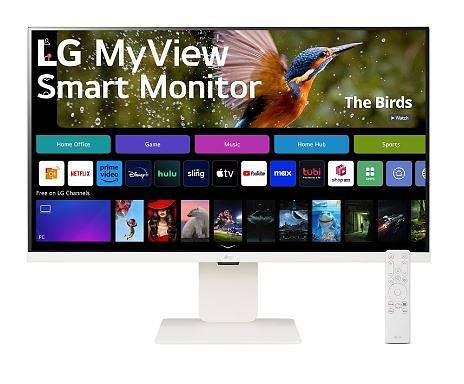 МОНИТОР 32" LG 32SR83U-W WHITE (IPS, 3840x2160, 5 ms, 178°/178°, 250 cd/m, 3000:1, +2хHDMI, +3xUSB Type-C, +MM, +WiFi) фото 1
