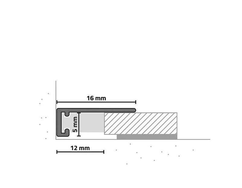 Скрытый микро-плинтус для пола фото 2