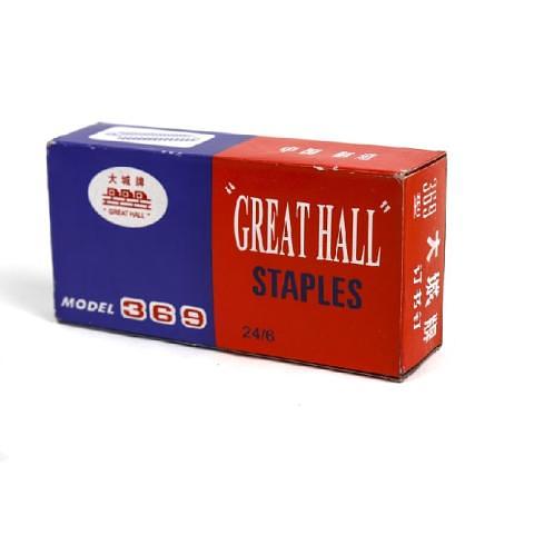 Скобы для степлера №24/6, 700шт, Great Hall 369 фото 1