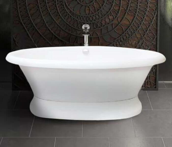 Мраморная ванна Castone «Неона» на подиуме фото 6