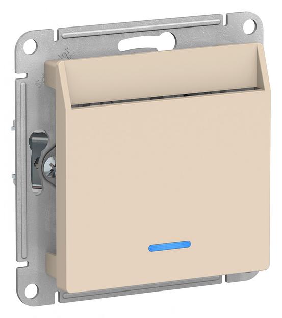 Выключатель карточный, мех, БЕЖЕВЫЙ фото 2