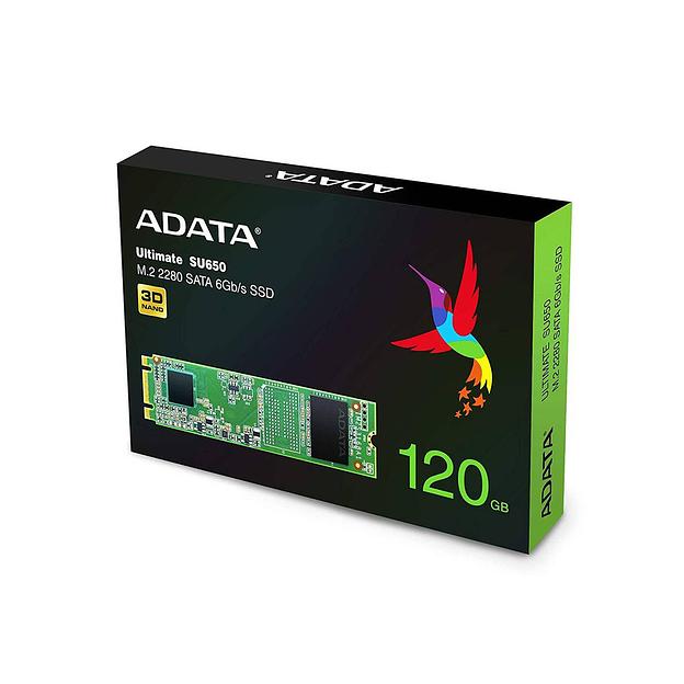 Твердотельный накопитель SSD ADATAUltimate SU650 ASU650NS38-120GT-C 120GB M.2 SATA III фото 3