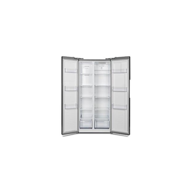 Холодильник двухкамерный Hyundai CS4502F Total No Frost, Side by Side, нержавеющая сталь фото 1