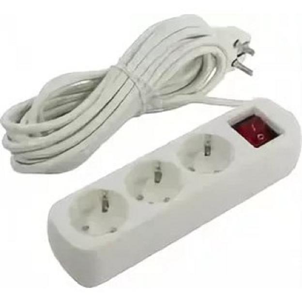 ЭРА Б0028378Удлинитель U-3es-3m-3x1 с заземлением с выключателем 3 гнезда 3 м {полипропилен, 3х1 мм2} фото 1