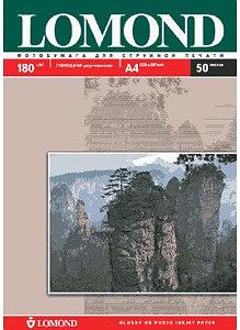 Фотобумага Lomond 0102065 A4/180г/м2/50л./белый глянцевое/глянцевое для струйной печати фото 1