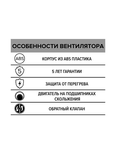 Бытовой вентилятор Quadro 5C Era опт фото 7