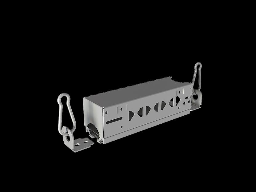 Комплект креплений (уголок подвеса+карабин) с промышленной коробкой фото 1