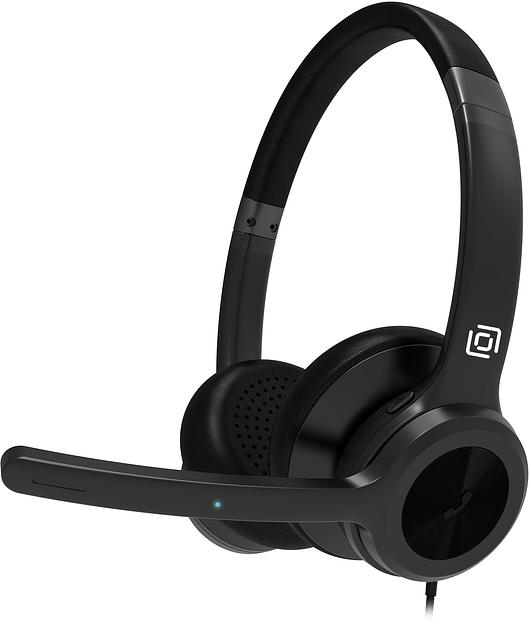 Наушники с микрофоном Оклик HS-L800 черный накладные оголовье (1978719) фото 2