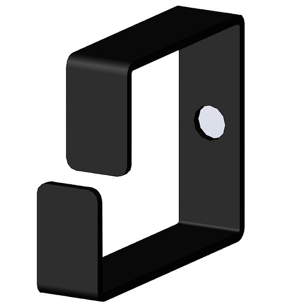 Кольцо одиночное 40х40 RAL9005 DKC R5ITCP4040B фото 1