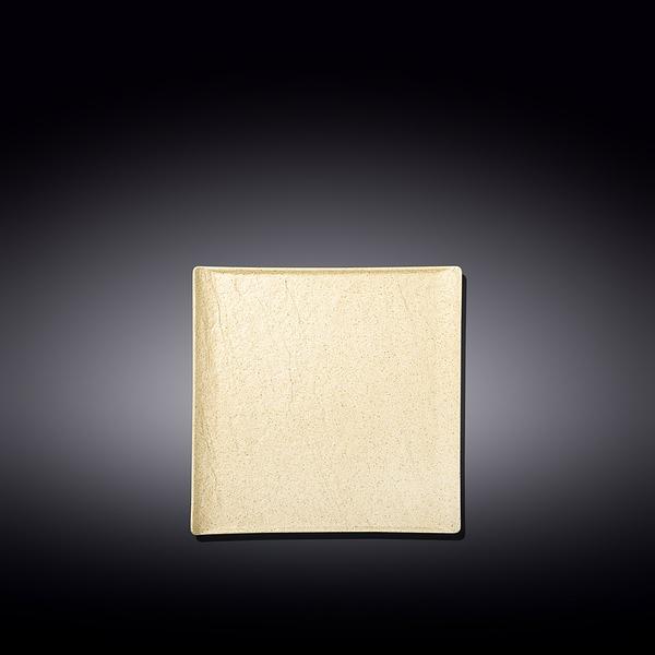 Тарелка квадр. 130*130 мм. Сэнд Wilmax /6/72/ фото 1