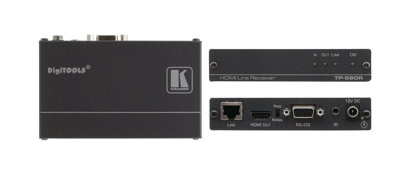 Kramer TP-580R Приёмник HDMI, RS-232 и ИК по витой паре HDBaseT; до 70 м, поддержка 4К60 4:2:0 (50-80022090) фото 1