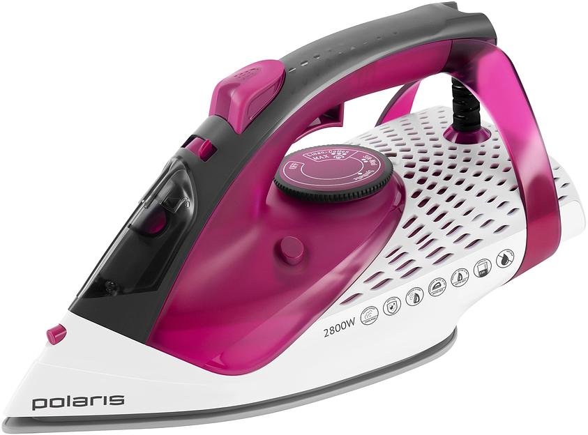 Утюг Polaris PIR 2860AK 2800Вт розовый/черный фото 1