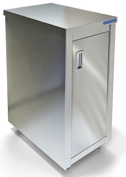 Стол-тумба нейтральный без борта задняя стенка нержавеющая сталь СПС-834/607Н (600x700x850 мм) фото 1