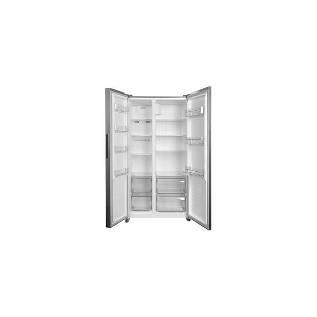 Холодильник двухкамерный KRAFT KF-MS4801XI Side by Side, инверторный серый фото 1