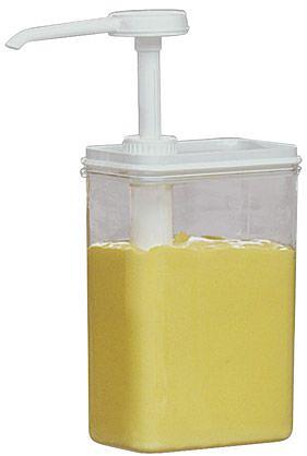 Дозатор с емкостью 1,25 л. 13*7,5*27 см. пластик APS /1/ фото 1