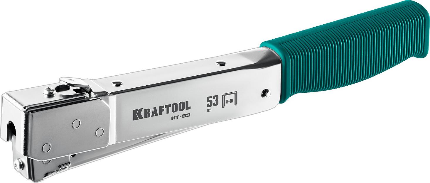 KRAFTOOL HAMMER TACKER, тип 53 (A/10/JT21) 23GA (6 - 10 мм), высокоскоростной стальной скобозабиватель (3153) фото 1
