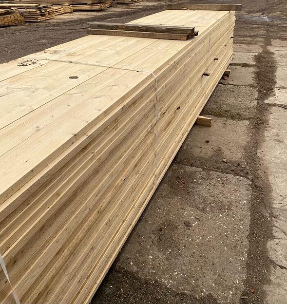 Доска строительная 34х103х3000/4000/6000 мм, ель фото 1